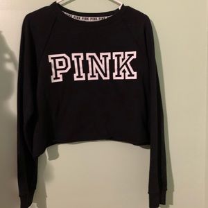 pink crop top